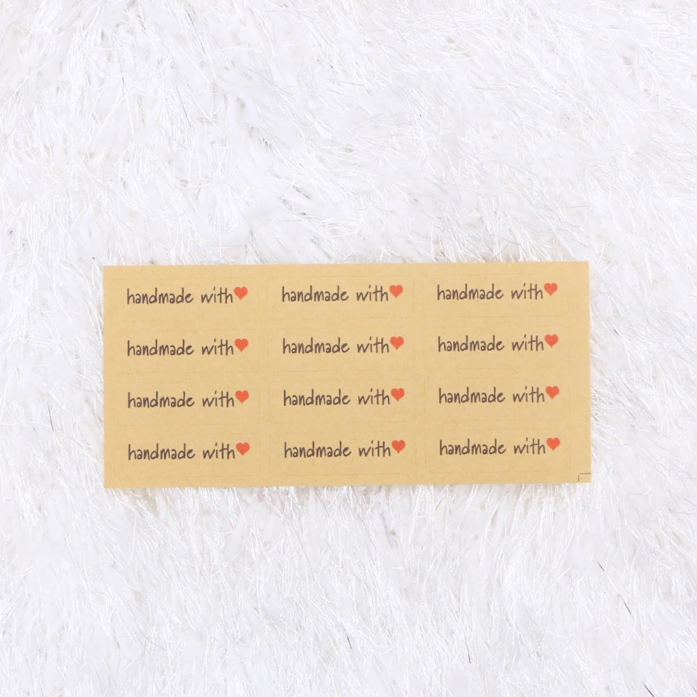

360 Pcs Love Seal Adhesive Gift Tag Stickers Labels Sealing for Packaging Kraft Paper