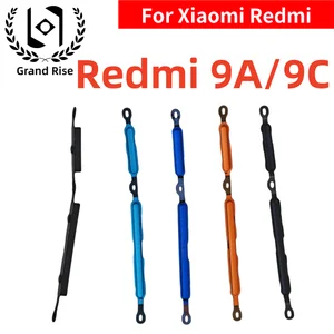 Bilashmart 1 SET BackShell Phone Power Volume Side Button Key Xiaomi Redmi 9A Redmi 9C External Volume Button + Power ON OF