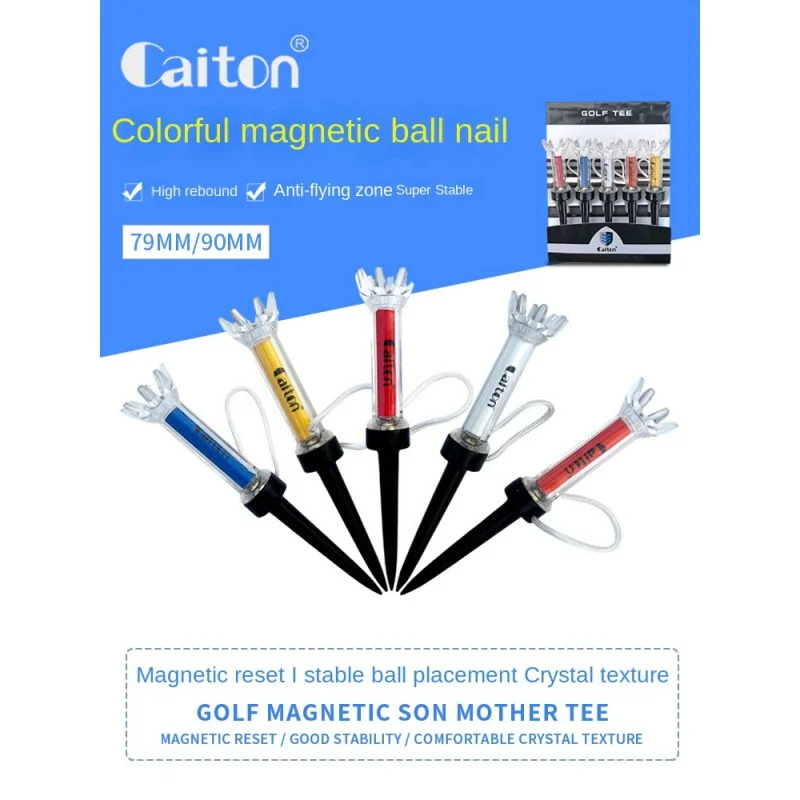 

Caiton Kaidun Golf Spike Plastic Magnetic Flower tee Zero Resistance Limit golf Ball Holder Durable