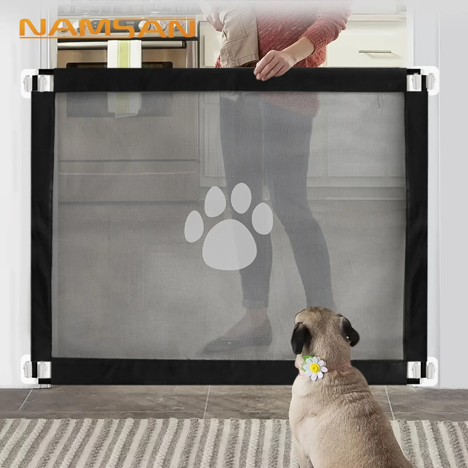 Pet supplies Dog fence Home dog door divider Net Portable assembled safety guard pet fence  dog playpen