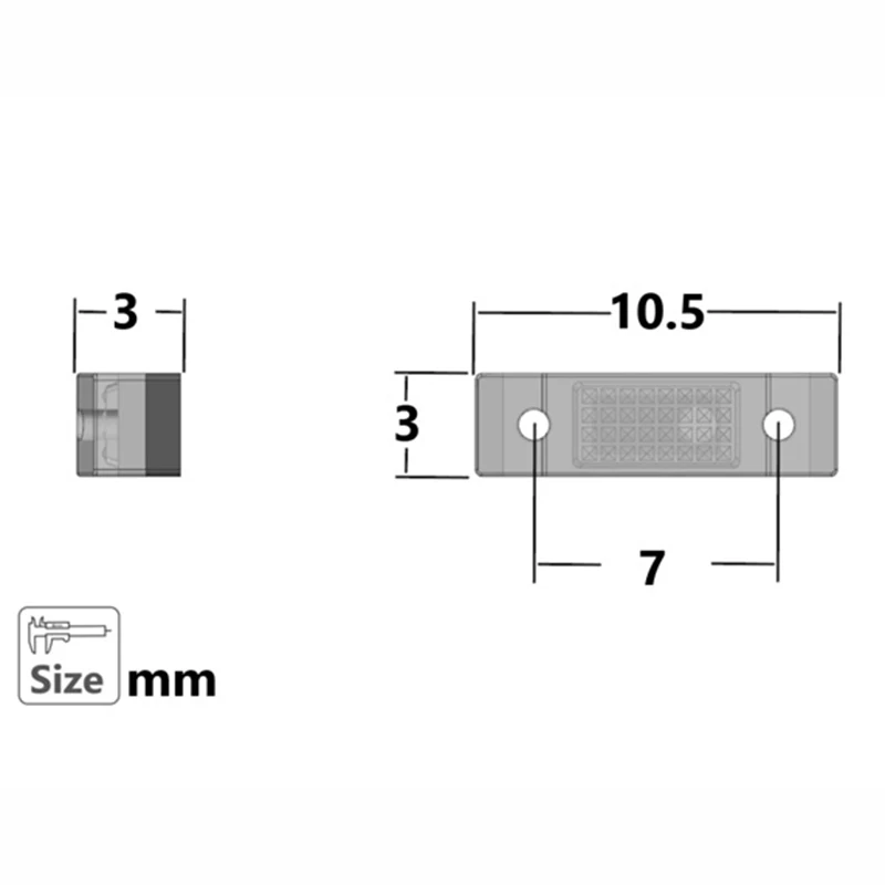 LED 3V Simulation Position Lamp width Indicator Light for 1/14 Tamiya RC Truck SCANIA 770S R620 VOLVO BENZ Arocs MAN TGX Car