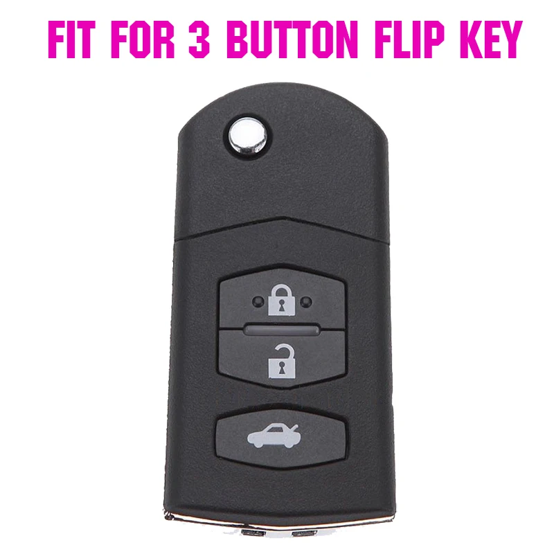 3 Button Silicone Car Remote Key Fob Shell Cover Case For Mazda Demio 2 3 5 Mazdaspeed6 M2 M3 M5 M6 CX-5 CX-7 CX-9 RX-8 MX5 MPV