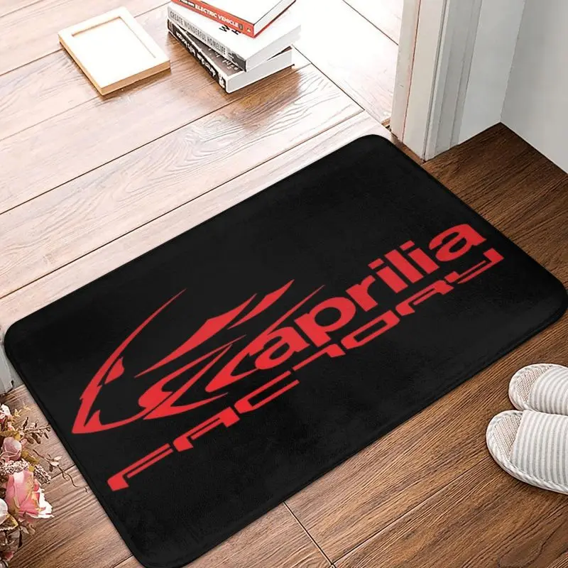 Aprilia Factory Red Front Door Mat  Outdoor Waterproof Motorsports Motocross Doormat Kitchen Balcony Entrance Rug Carpet