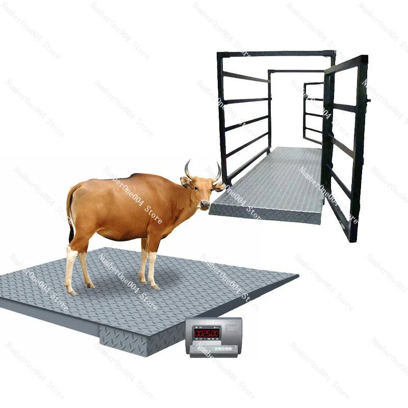 LS-1 2T 2000kg Sheep Pig Cow Platform Floor Livestock Animal Weight Scale for Pasture