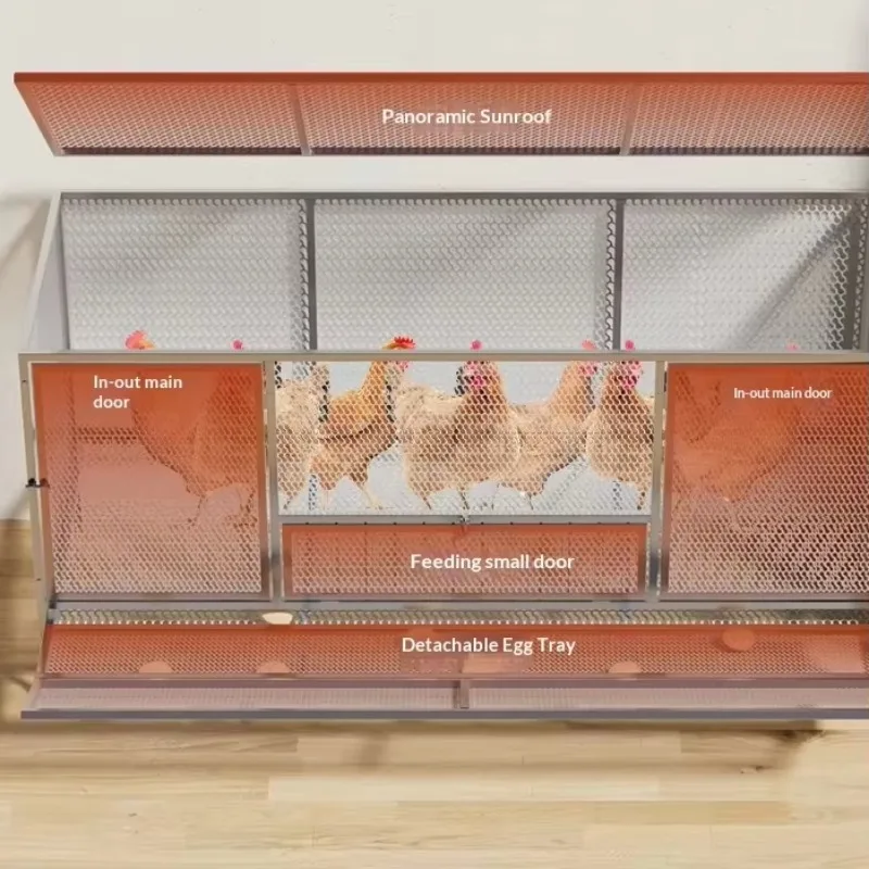 

Hot Sale Classic Layer Pet Cage Farm Cage Chicken Coop Poultry with Box Packaging With Egg Tray