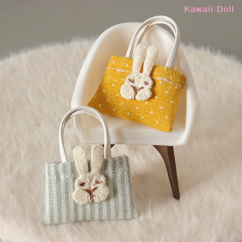 

1Pcs 1:12 Mini Dollhouse Handbag Model DIY Scene Accessories Craft Sewing Goods Realistic Bowknot Crossbody Bag Decoration