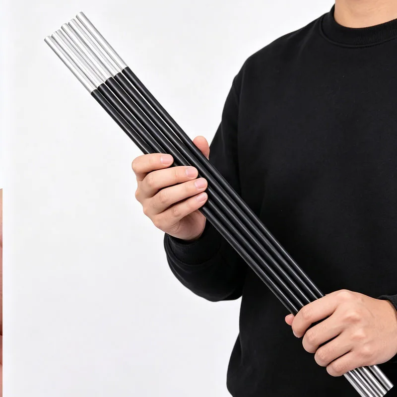 

20pcs Appearing Mini Wand Stick (Black,50cm length) Magic Tricks Magia Magician Cane Stage Street Bar Party Accessories