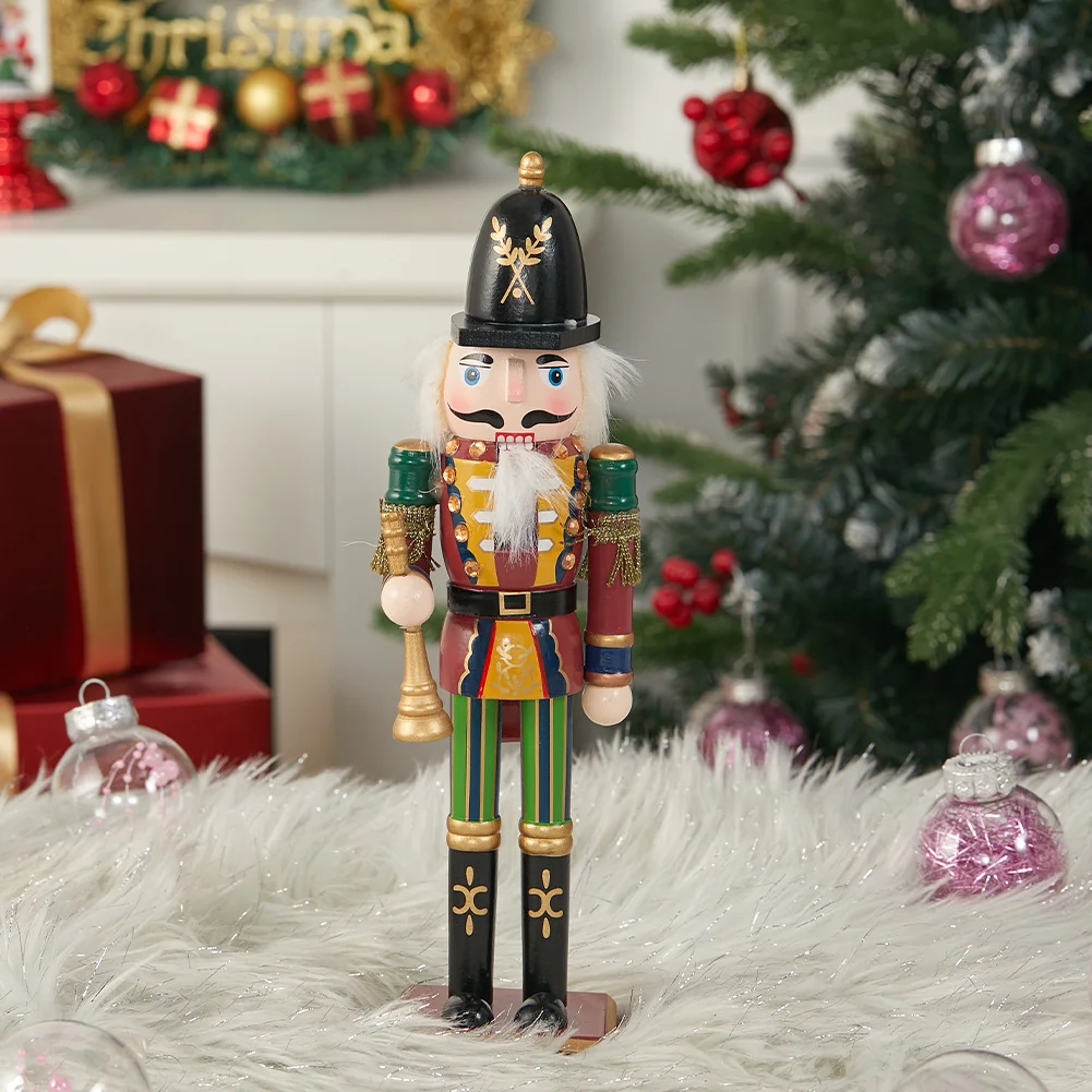 Nutcracker Soldier Figurine Tabletop Christmas Decoration Xmas Ornament