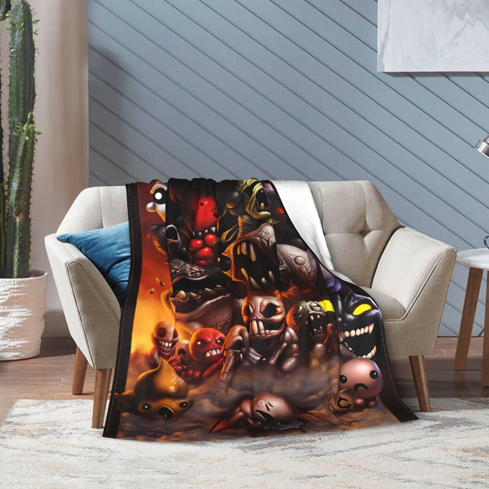 

The Binding of Isaac Game Art Plush Blanket Kids Adult Hot Game Flannel Throw Blanket For Couch Chair Warm Quality Bedspread