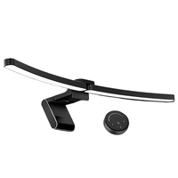 RGB Curved Computer Monitor Light Bar 10W Dual Light Source Non Glare Asymmetric LED Desk Lamp with Remote Control USB Powered