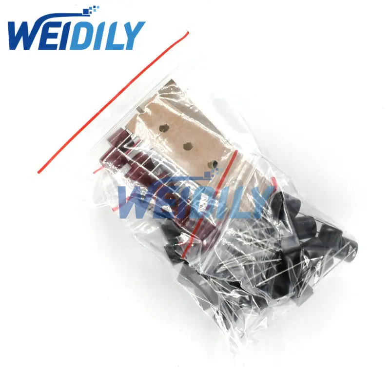 50PCS Cylindrical Fuse Kit T2A T3.15A T4A T5A T6.3A 250V SR-5 2Pin Slow Blow Fuse Assortment Kit 5Kinds Each 10PCS