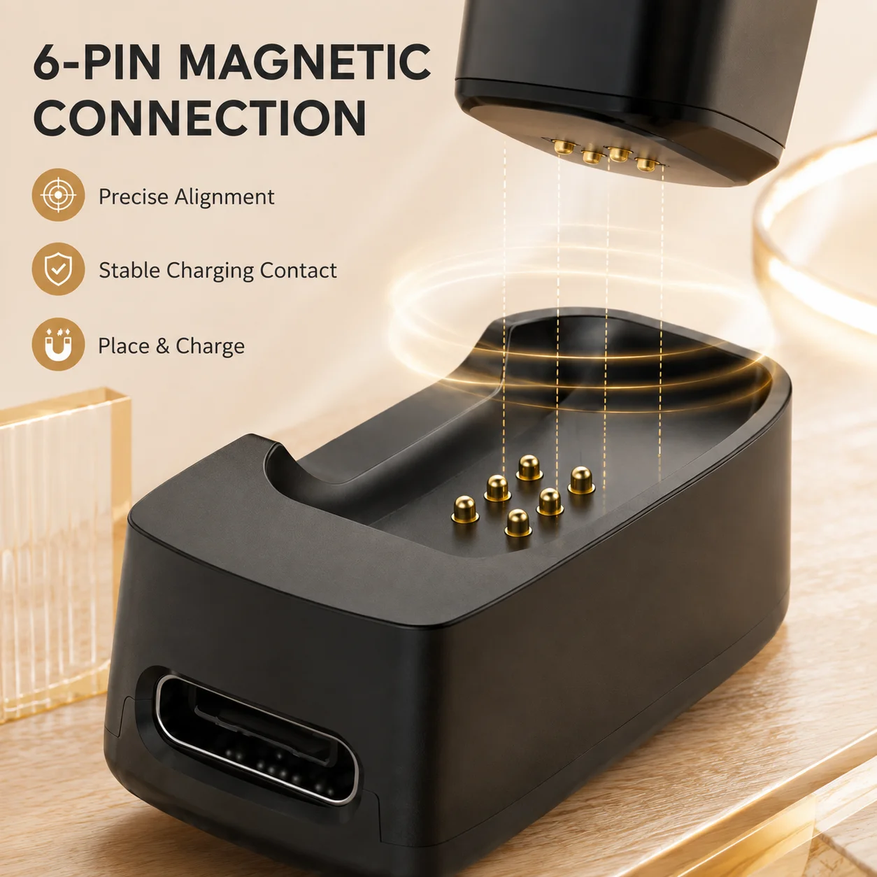 Magnetische Ladestation für DJI Mic Mini 2 Mic 3 Sender Ladekabel Adapter Zubehör – Detail 3