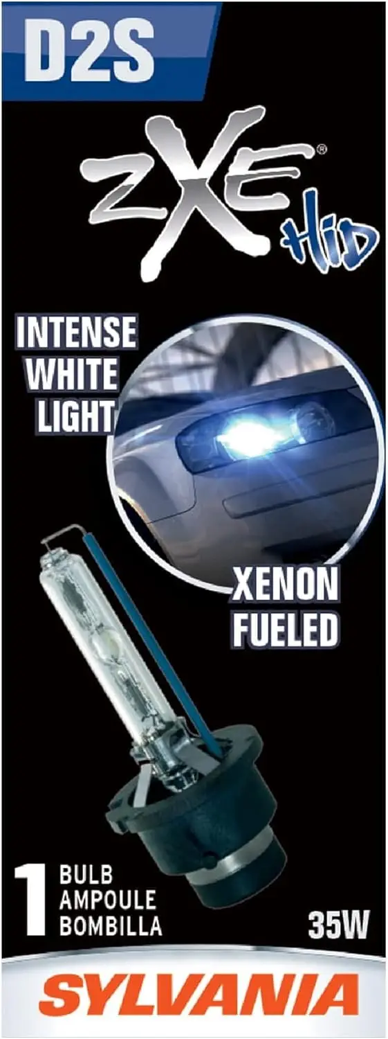 

D2S HID Headlight Bulb - High Performance Brighter Whiter Light, Xenon Fueled, DOT Compliant (1 Bulb)