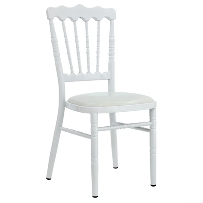 Banquet Luxury Hotel Chairs Elegant White Supplies Wholesale Modern Church Wedding Chair Trone Mariage Furniture 10 Pieces