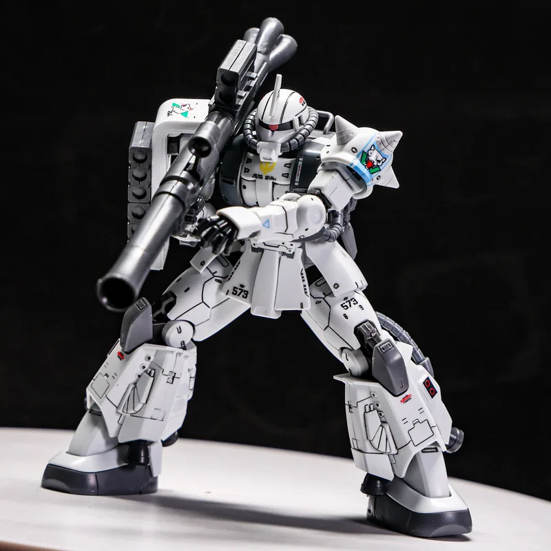 1/144 HG Witte Wolf MS-06R-1A GTO Zaku 2-assemblagemodel Kit Desktop Decoraties Animatie Collectibles Periferie Figuren Cadeau