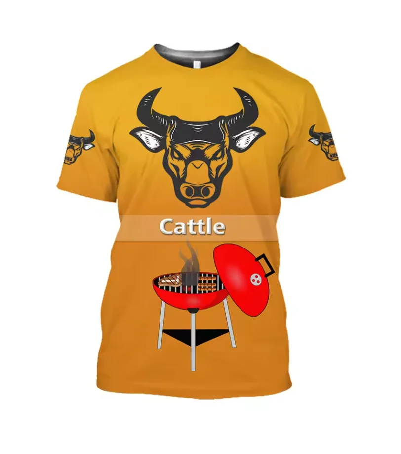 

Unisex retro 3D printed T-shirt, Cool Wick bowling 3D, children's casual wear, high-quality clothing, top