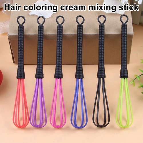 Imagen 2 del producto Batidor de crema de peluquería de plástico profesional, mezclador de Color de pelo, agitador, cepillo para teñir el cabello, herramientas de estilismo de salón, accesorios de peluquero