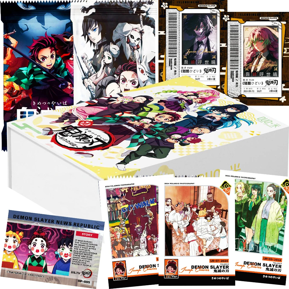 

Japanese Anime Demon Slayer Collection Cards Kamado Nezuko Modern Fashion Handsome Trend Character Transparent Cards Toys Gifts