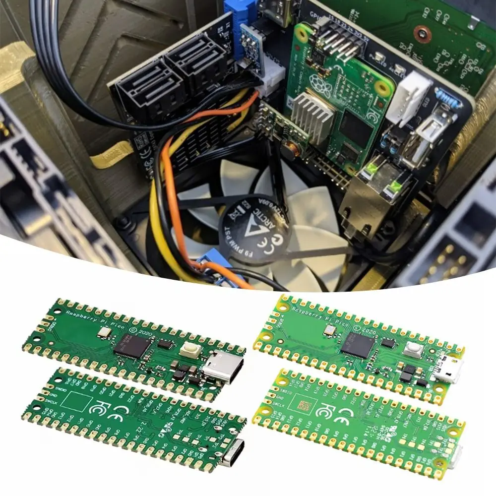 

Оригинальная плата Raspberry Pi Pico DIY RP2040, беспроводная макетная плата Type-C, программируемая печатная плата для raspberry pi