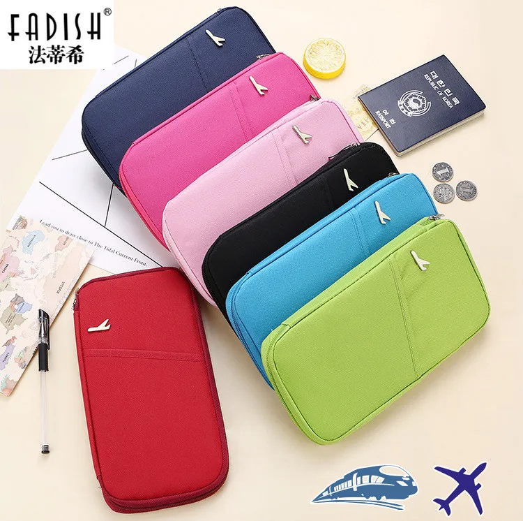 

2023 New Arrive Korean Style Passport Wallet Travelus Polyester Multifunction Credit Card Package ID Holder Travel Storage Bag