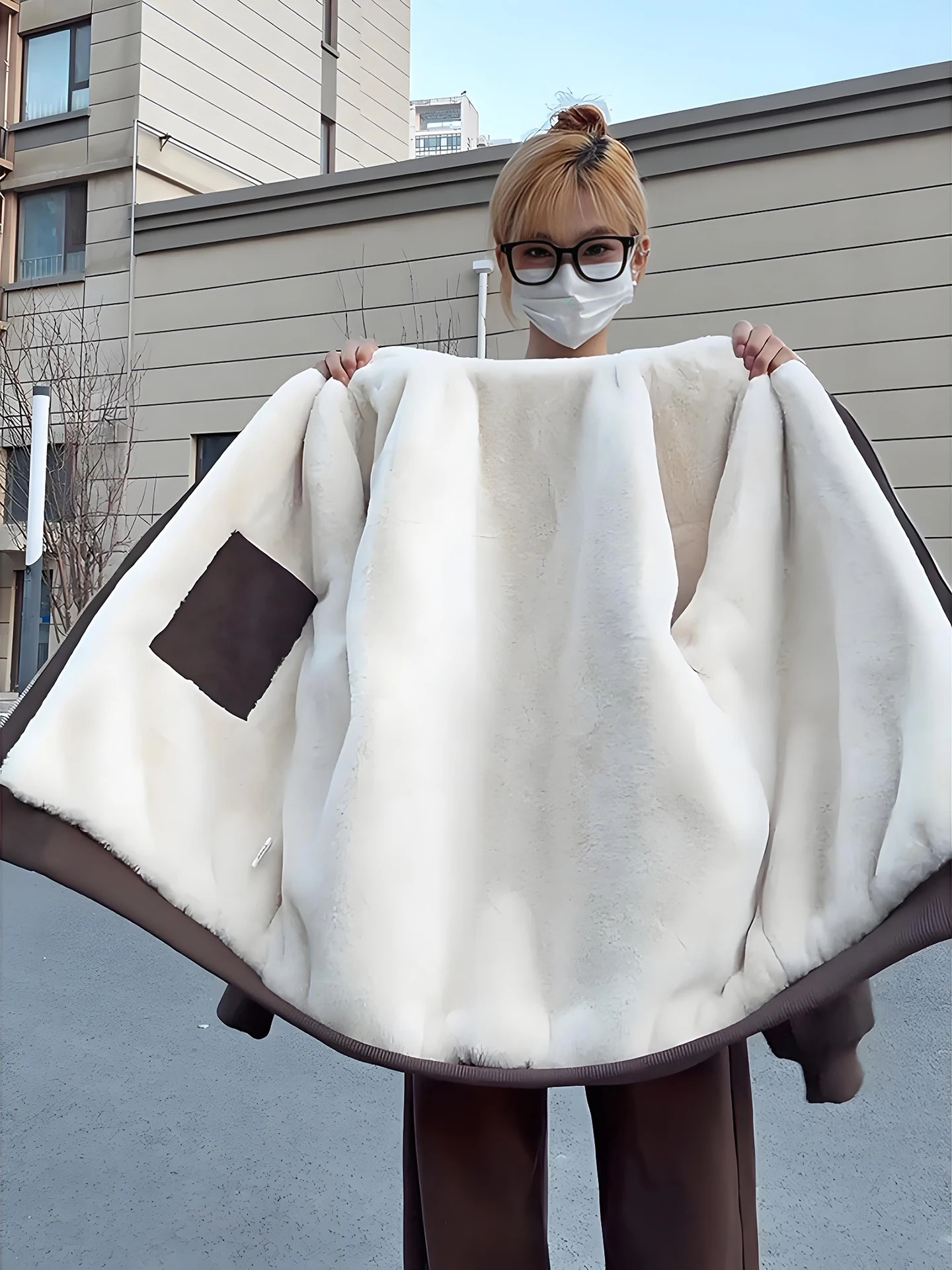 

Зимняя рабочая куртка из искусственной кожи с подкладкой, унисекс, с принтом орла, для мужчин и женщин