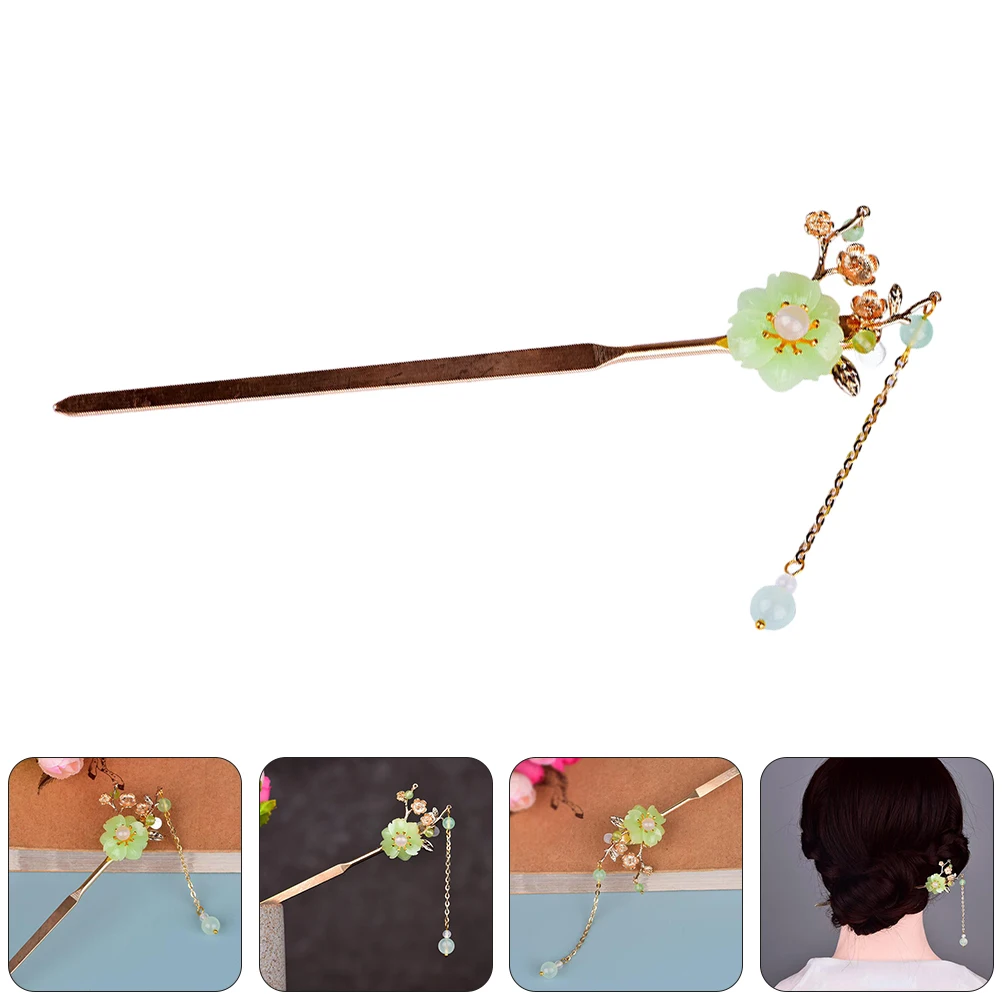 

Vintage Hair Chopstick Tassel Chinese Style Hairpin Durable Retro Hair Stick Soft Touch Skin Friendly for Wedding Proms Party