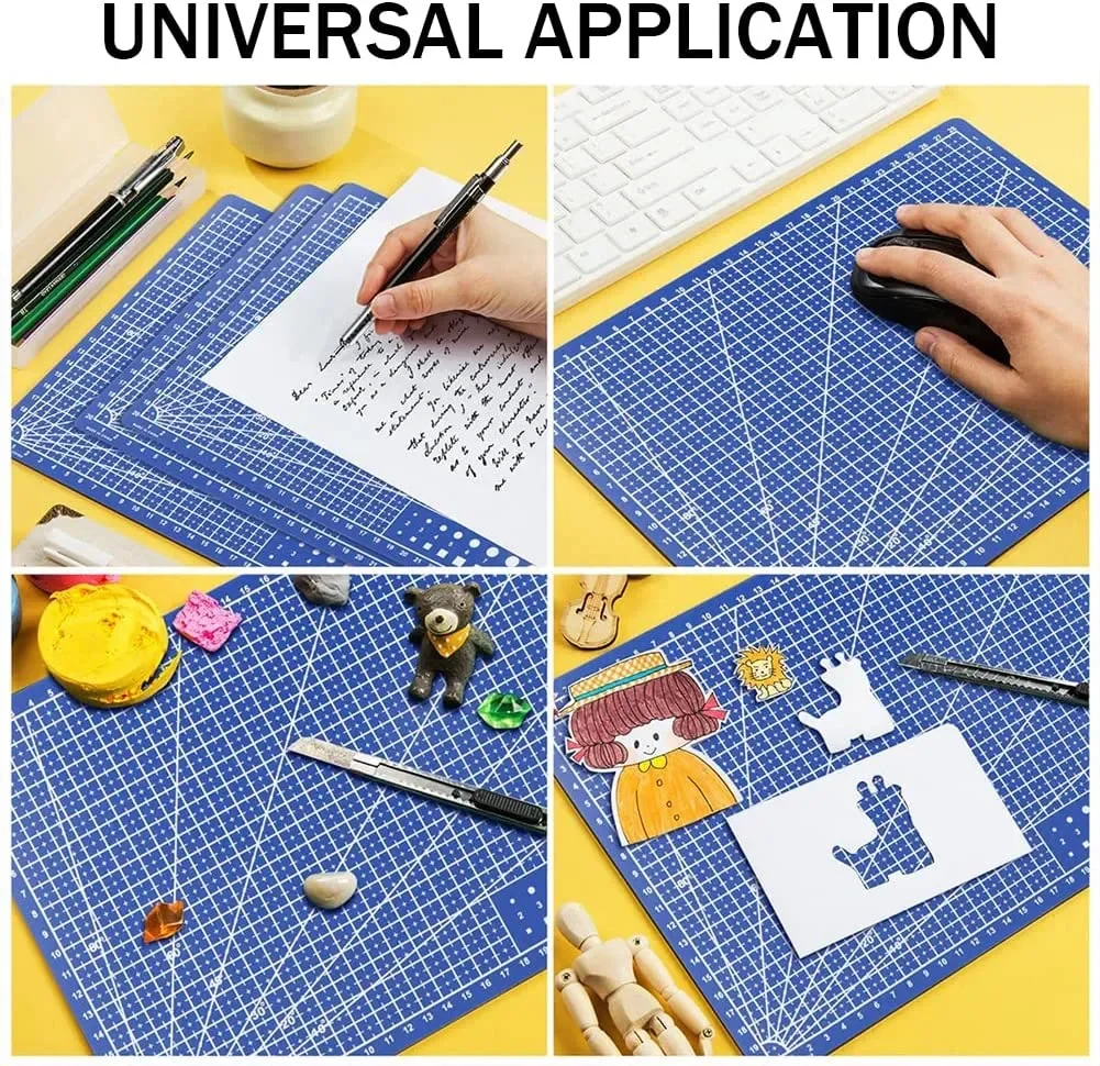 A3 A4 A5 PP Schneidematte für Arbeitstisch, Patchwork Schneidpad, Nähmatte, Manuell, DIY, Messer, Gravur, Leder Schneidebrett, Einseitige Unterlage Patchwork Schneidepad Multifunktionale Schneidematte Klingenmatte – Detail 15