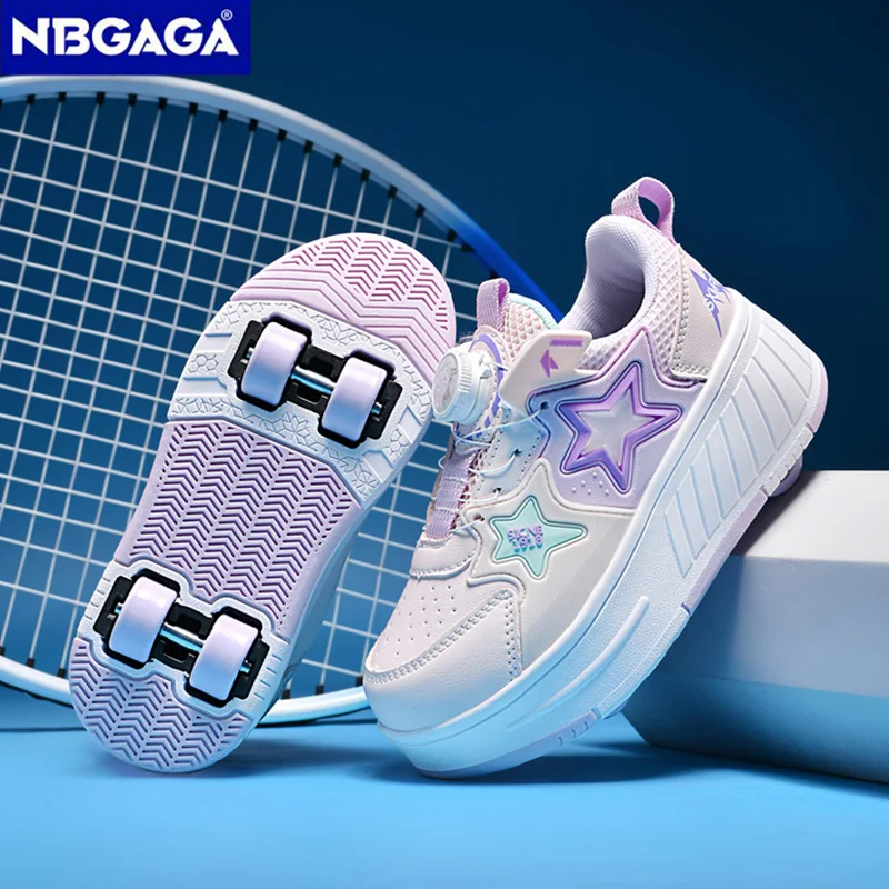 子供用ローラースケートシューズ四輪変形男の子のスケートスニーカーファッションアウトドアスポーツシューズ女の子のギフト子供のための