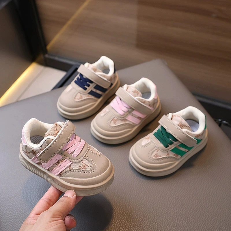 

New Brands All Seasons Kids Leisure Shoes Cartoon Lovely Baby Boys Girls Sneakers Tennis Sports Running Toddlers Kids Shoes