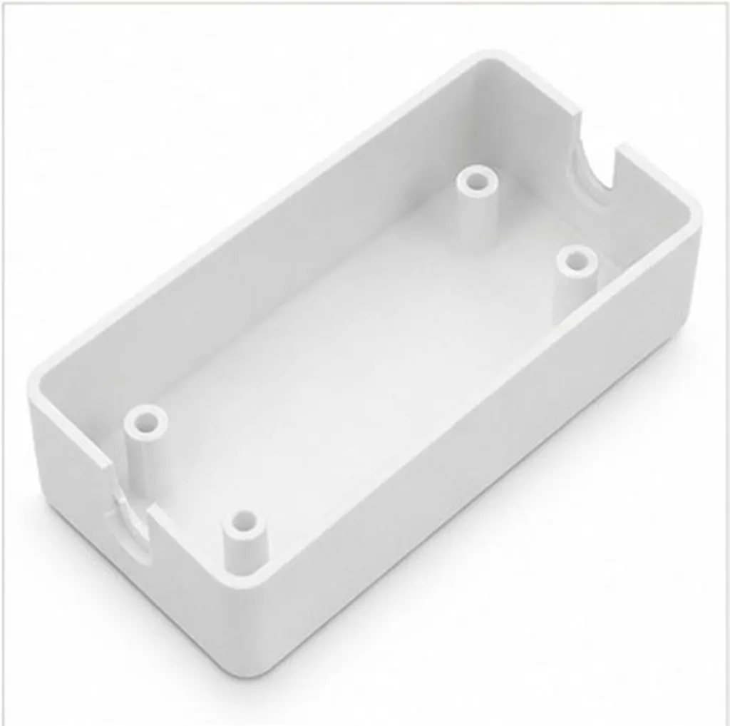 10Pcs Small White Plastic Junction Box for LED Controller Wiring Wire Pass-Through Enclosure Cable Organizer Electronics Pcb