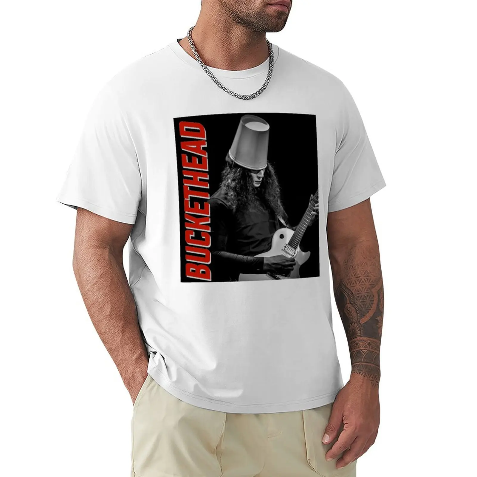 

awesome buckethead Active T-Shirt plus sizes korean fashion heavyweights blanks Men's cotton t-shirt
