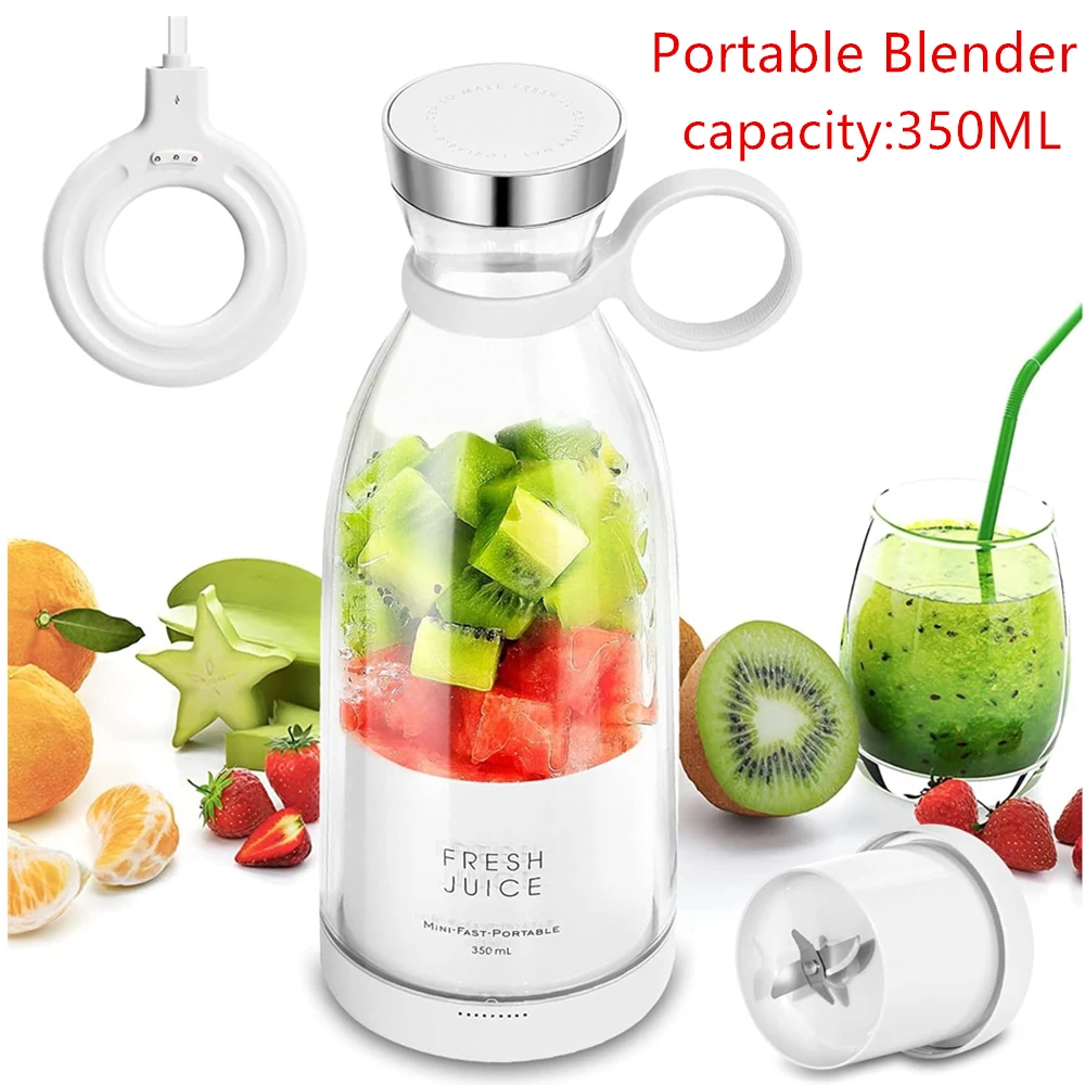 Portable Blender,Fashion Portable Blender for Shakes and Smoothies 11.8 Oz,Magnetic USB Fast Charging Mini Fresh Juice Mixer