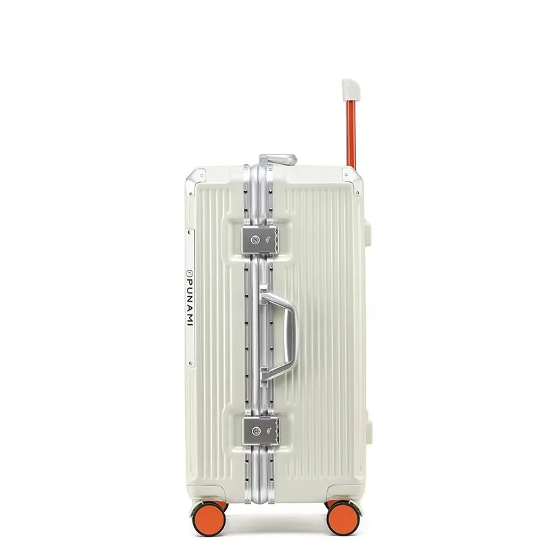 Suitcase Large Capacity Travel Rolling Luggage 20/24/26inch Aluminum Frame Suitcase Women Fashion Trolley Case with Usb Charging