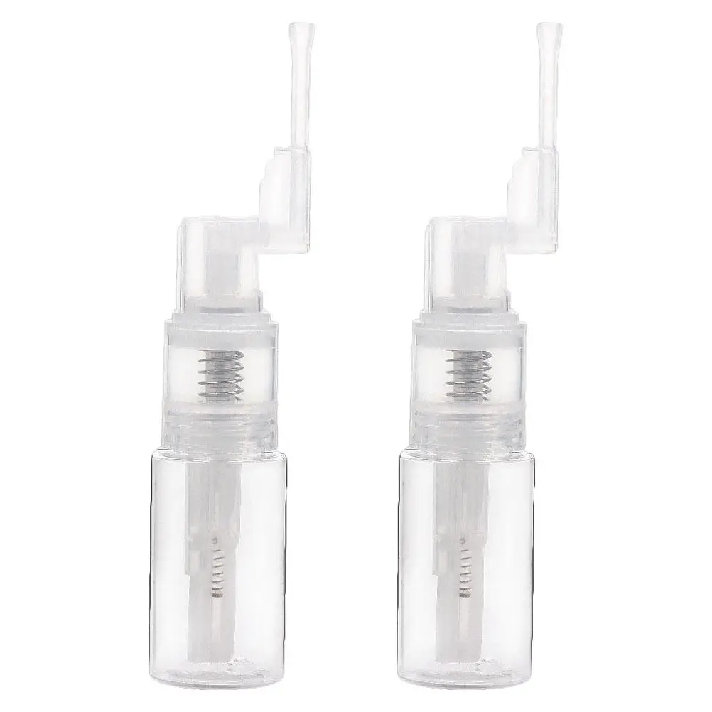 

2Pcs Portable Detachable 35Ml Transparent Pet Dry Powder Spray Bottle Long Nozzle Fine Mist Dispenser for Baby Hair