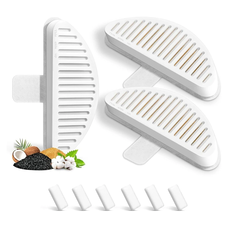 Lot de 3 éponges de rechange pour fontaine automatique pour animaux de compagnie, 6 éponges filtrantes, 67oz, 2l