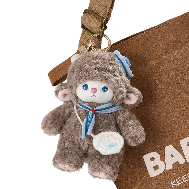 

Плюшевая игрушка-овечка BabaDoll из серии «Летние приключения», подвеска для сумки, мягкая игрушка-брелок, подарок на день рождения, морской декор