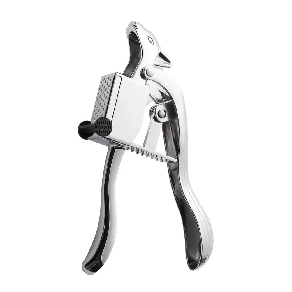 

1pc Squirrel Style Garlic Press Stainless Steel Nylon Mashed Tool Uniform Hole Easy Clean Kitchen Supply Garlic Crusher