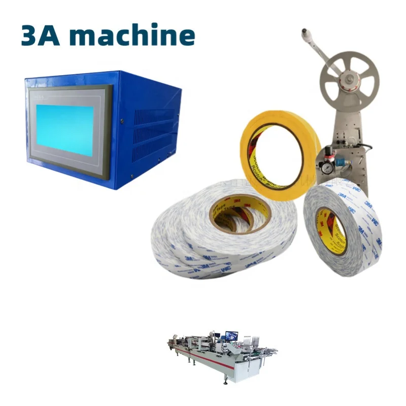 CQT-DSA1 Program Control System Automatic Double-sided Adhesive Pasting Machine Folder Gluer Semi Automatic Folder Gluer Machine