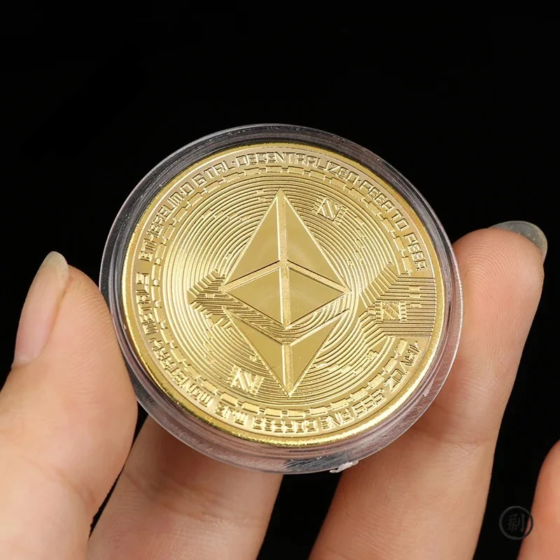 عملة Ethereum الإبداعية مجموعة فنية Ethereum عملة تذكارية مادية