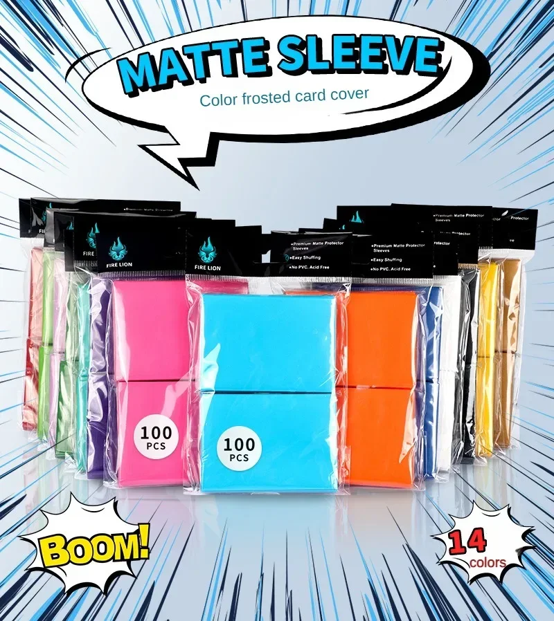 100PCS 66x91mm 매트 Katana 트레이딩 카드 슬리브 홀더 MTG Yugioh 카드 슬리브 용 TCG 카드 수호자