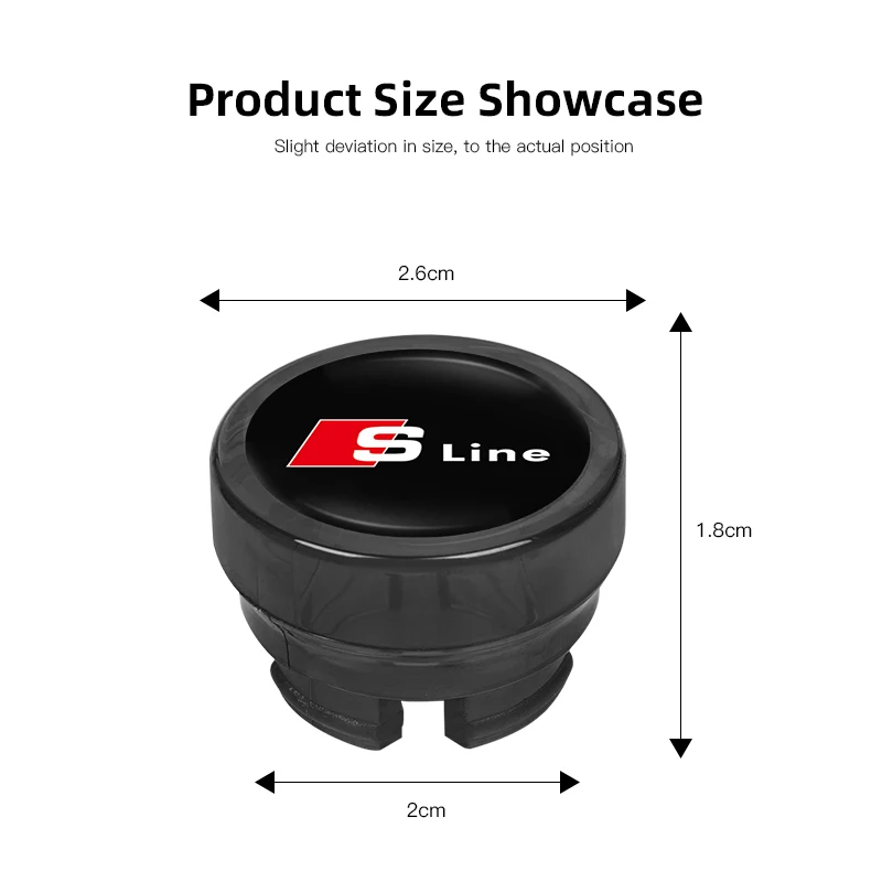 Car Cigarette Lighter Cover Car Accessories For Audi Sline A3 A4 A5 A6 A7 A1 A2 A8 Q1 Q2 Q3 Q4 Q5 Q6 Q7 Q8 TT RS3 S5 B8 Quattro - view 6