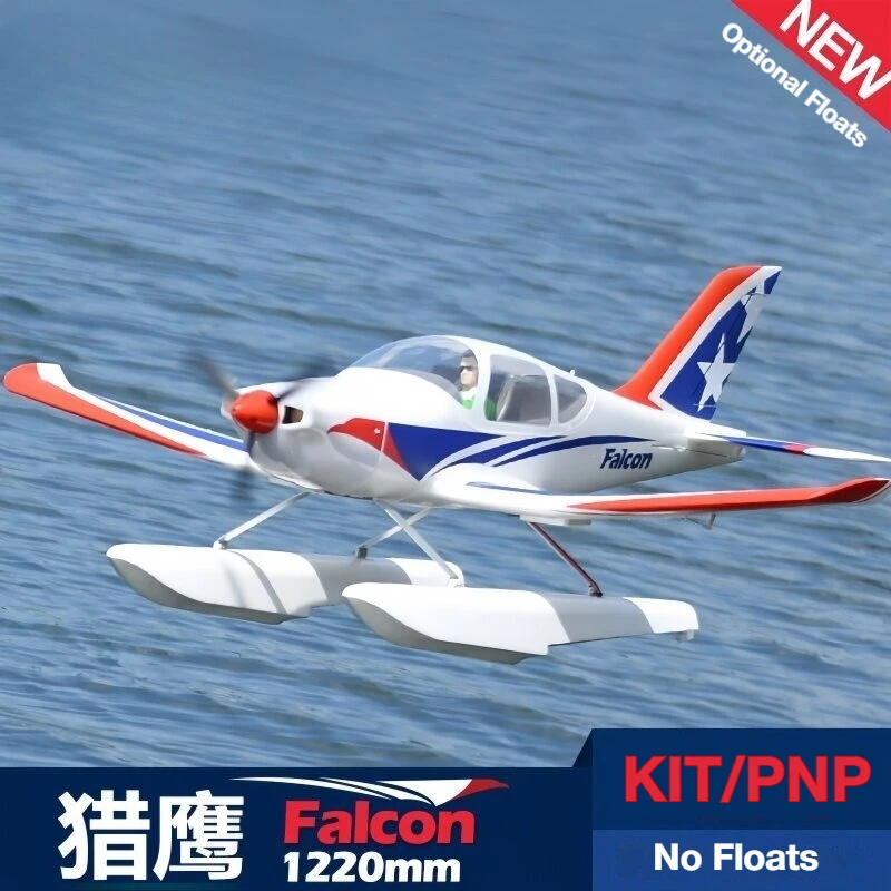 QT Model Falcon Trainer 6CH Fixed-Wing Model Amphibious Remote Control Aircraft RC Hobby limited Edition KIT PNP Optional Floats
