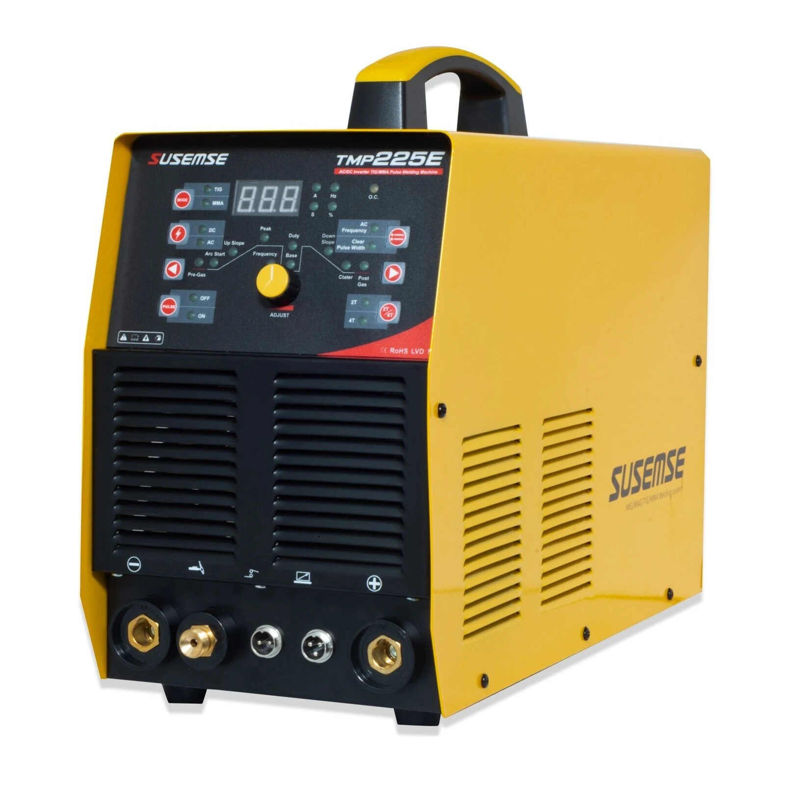 Susemse Welding Machine TMP225 5 In 1 Combination Aluminum Welder HF TIG/MMA/Pulse/LIFT TIG Semi-automatic Welding Machine AC/DC