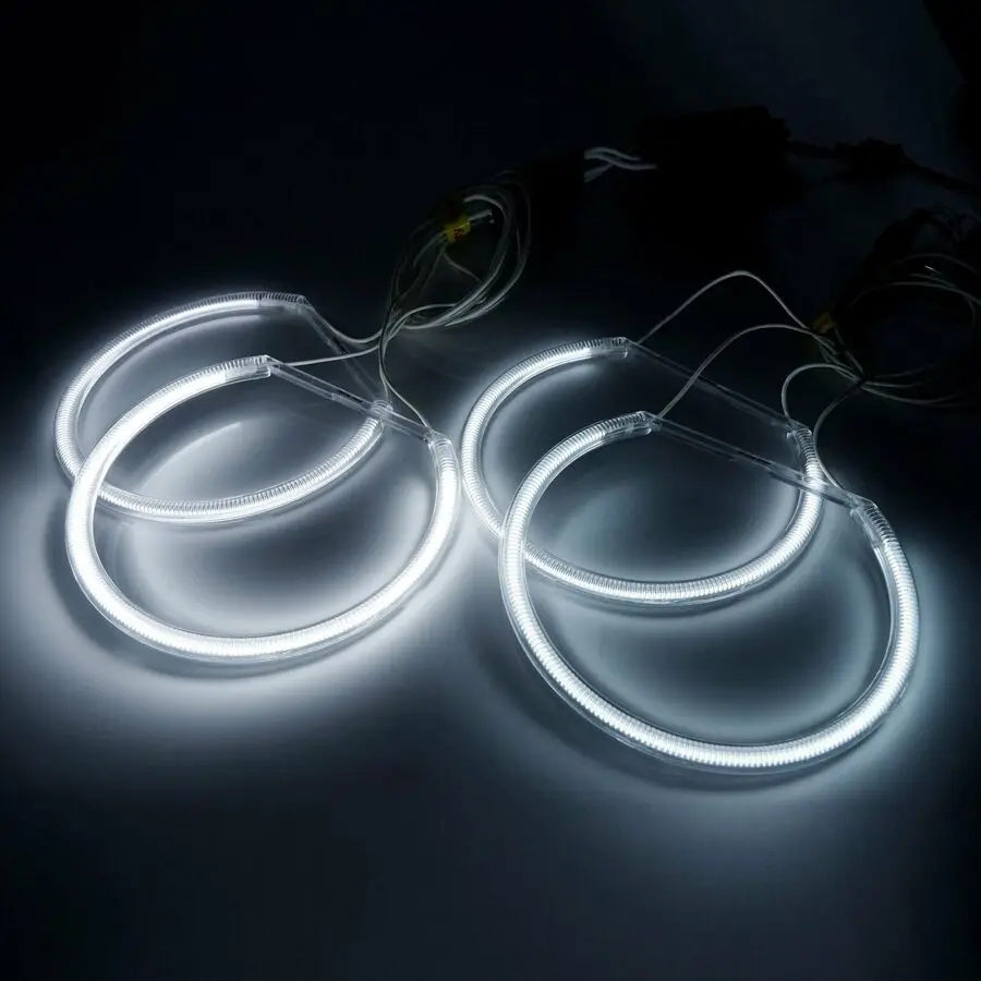 FOR BMW E36 E38 E39 E46 PROJECTOR CCFL ANGEL EYES HALO RING LIGHT 7000K WHITE view 5