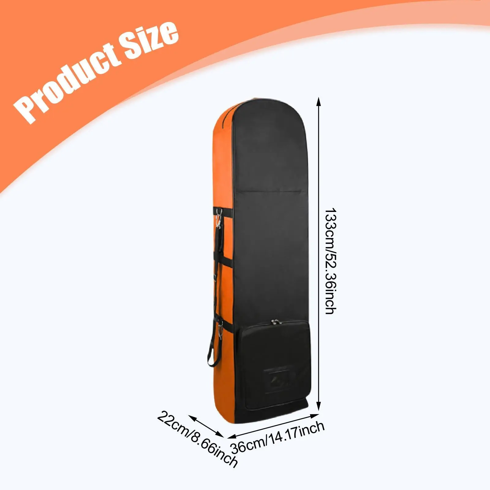 

Professional Foldable Golf Travel Case with Wheels Lightweight Golf Club Bag Cover for Travel and Storage