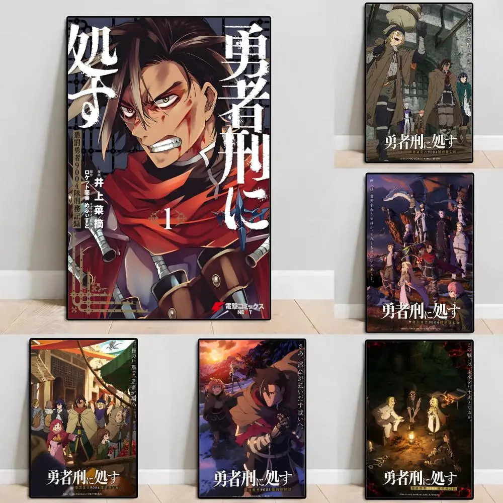 Anime Sentenced to Be a Hero Poster Self‑Adhesive Waterproof PP Poster Coffee House Bar Wall Art Sticker Room Home Decor