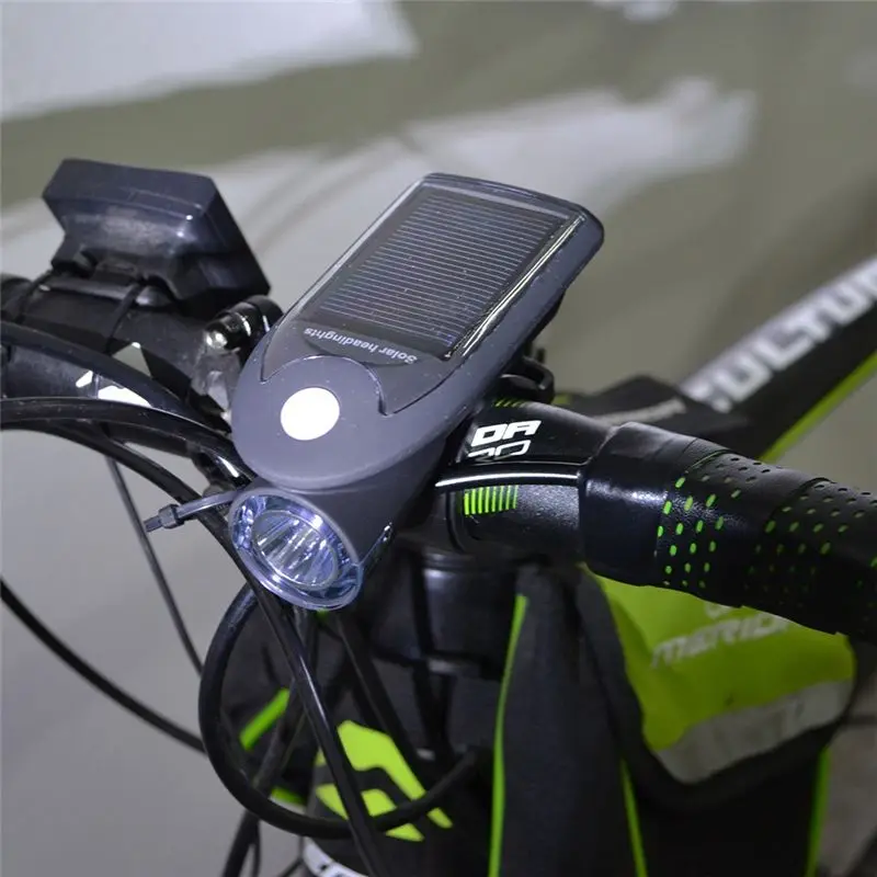 

Oct.559 Solar Bicycle Front Lamp USB Rechargeable Bicycle Lamp 360-Degree Rotating Bicycle Accessory Equipment(White)