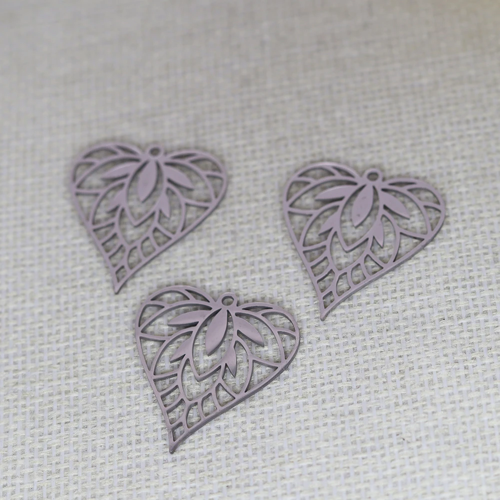 

3pcs/Lot Stainless Steel Heart Findings DIY Jewelry Making For Bracelets Earring Necklaces For Women Men Gift Accessories