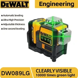 DEWALT Laser Level 12 Lines Vertical And Horizontal Measuring Tool DW089LG 12V Lithium Battery Laser Green Projection Meter