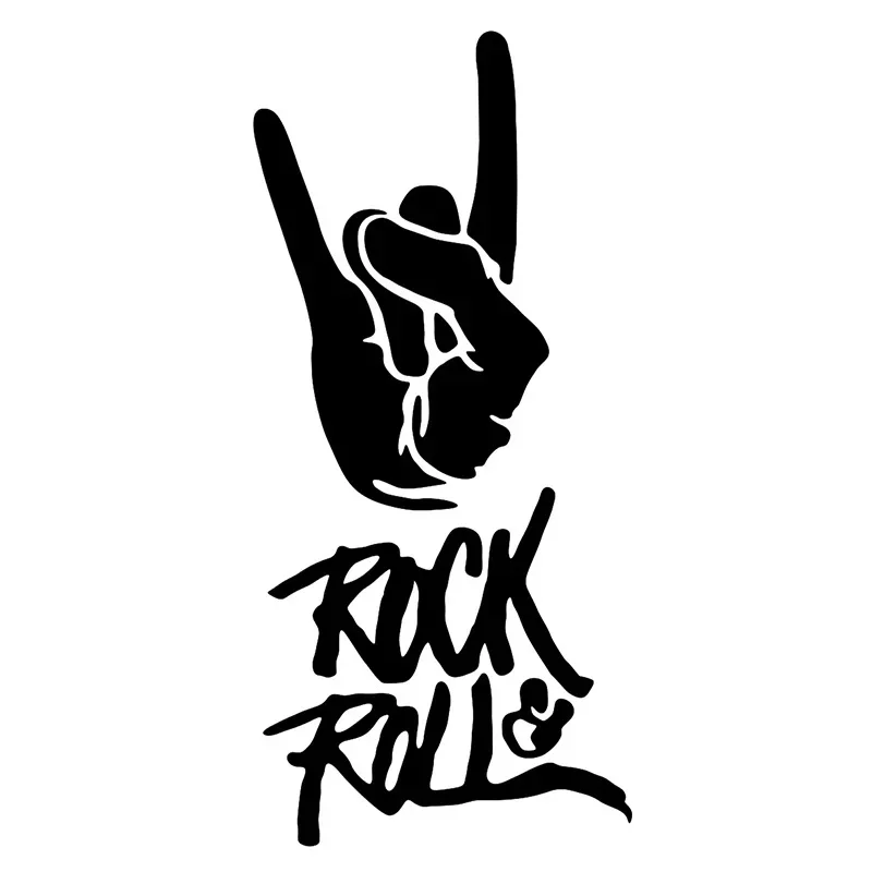 Car Stickers Rock N Roll Motorcycle Decorative Accessories Creative Waterproof and Sunscreen Vinyl Decal,15CM*10CM